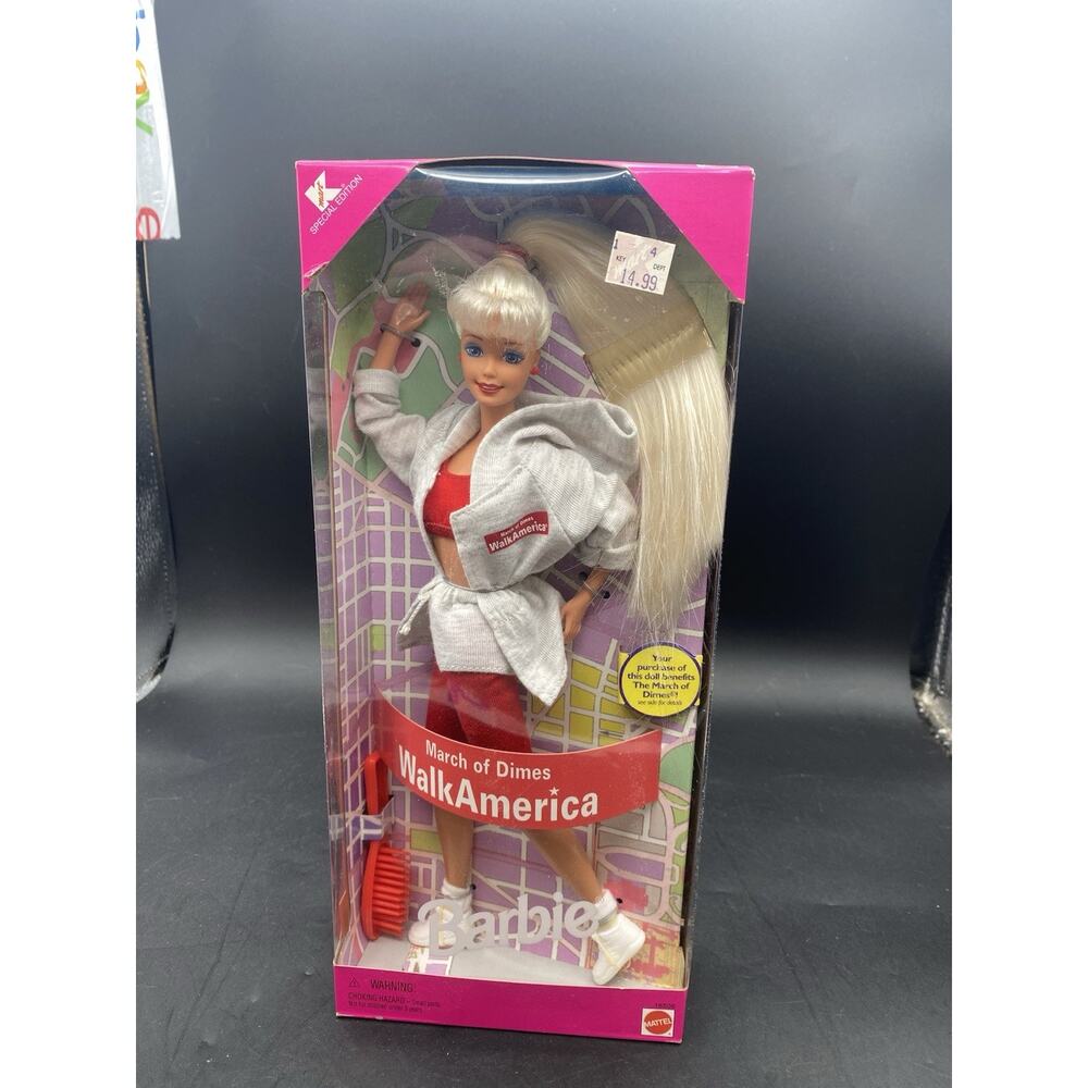 1997 March of Dimes Walk America Special Edition Barbie Doll Mattel #18506